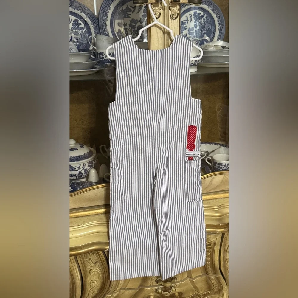 Vintage Well Dew tools ⚒️ longall romper 3t 4t boutique boys 30.5” sth 19” sts - Picture 2 of 4